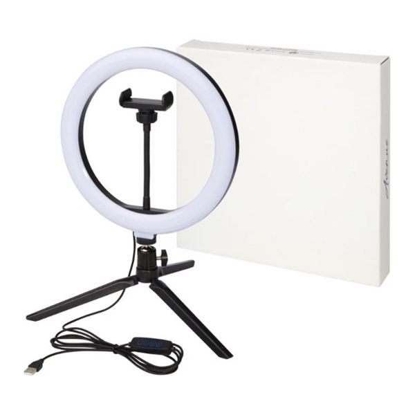 Lampe anneau Studio avec support de téléphone et trépied
