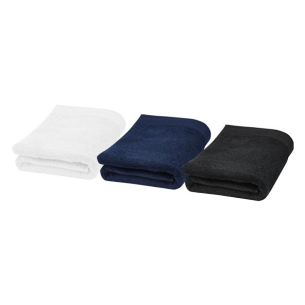 Serviette de bain en coton 550 g_m² 30x50 cm Chloe - Marine